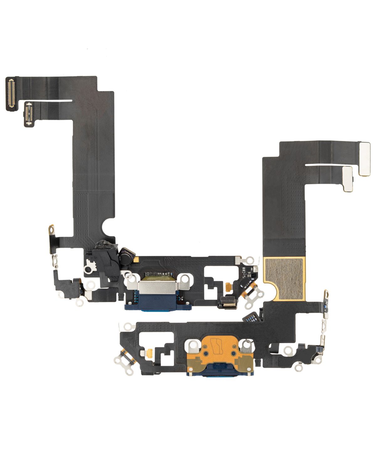 iphone 12 Mini İle Uyumlu Şarj Yeri  Girişli ve Mikrofonlu Şarj Filmi  Premium Mavi - Görsel 2