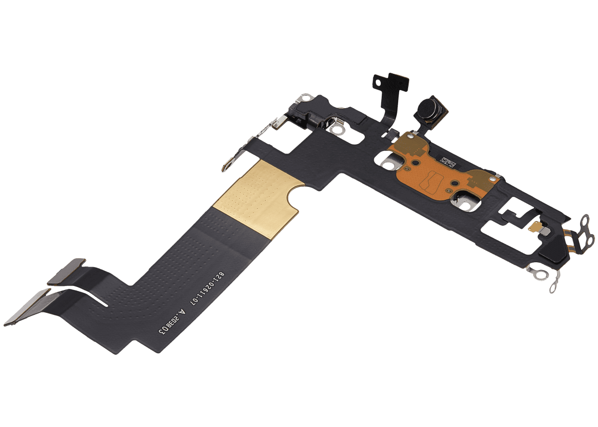iphone 12 Mini İle Uyumlu Şarj Yeri  Girişli ve Mikrofonlu Şarj Filmi Siyah - Görsel 4
