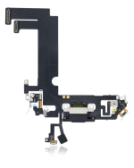 iphone 12 Mini İle Uyumlu Şarj Yeri  Girişli ve Mikrofonlu Şarj Filmi Siyah - Görsel 5