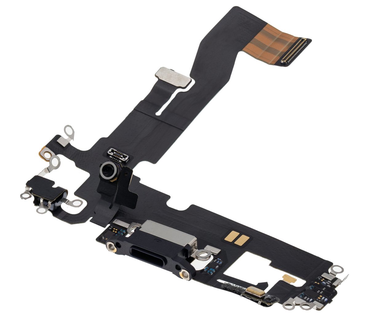 iphone 12 Pro İle Uyumlu Şarj Yeri  Girişli ve Mikrofonlu Şarj Filmi Premium Grafit - Görsel 3