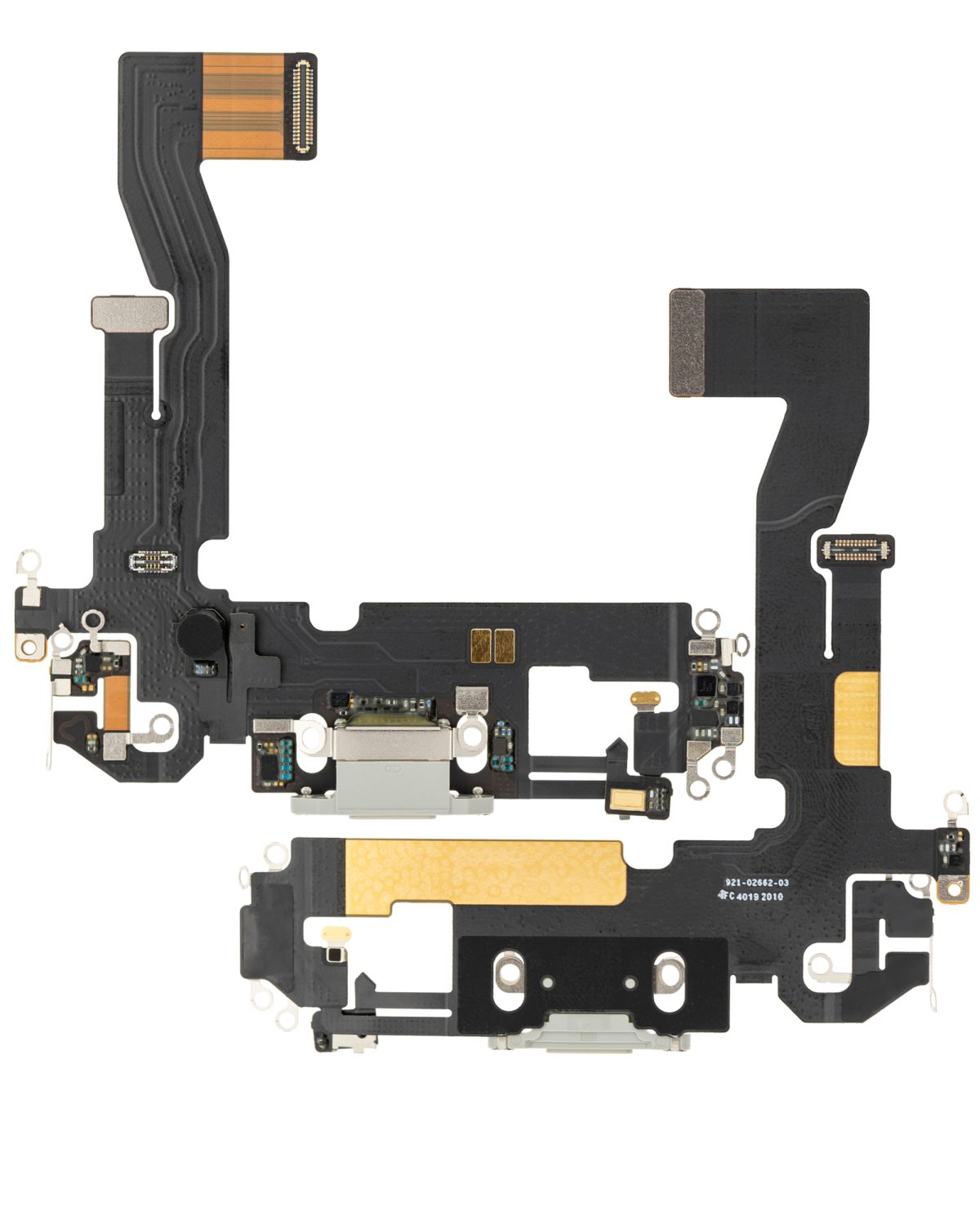 iphone 12 Pro İle Uyumlu Şarj Yeri  Girişli ve Mikrofonlu Şarj Filmi Premium Gümüş - Görsel 2
