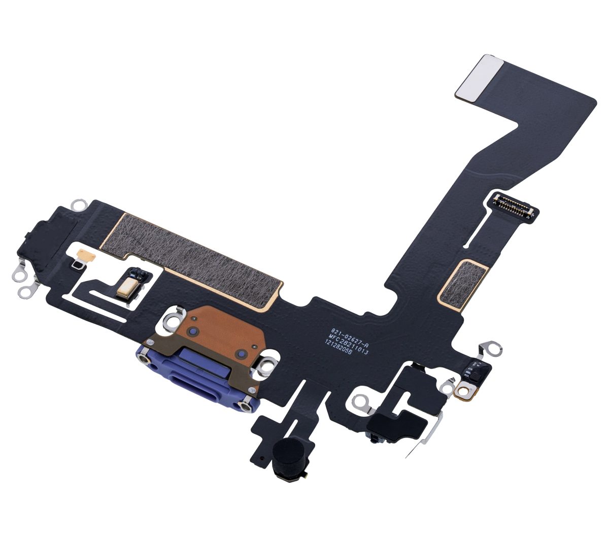 iphone 12 Pro İle Uyumlu Şarj Yeri  Girişli ve Mikrofonlu Şarj Filmi Premium Mor - Görsel 3