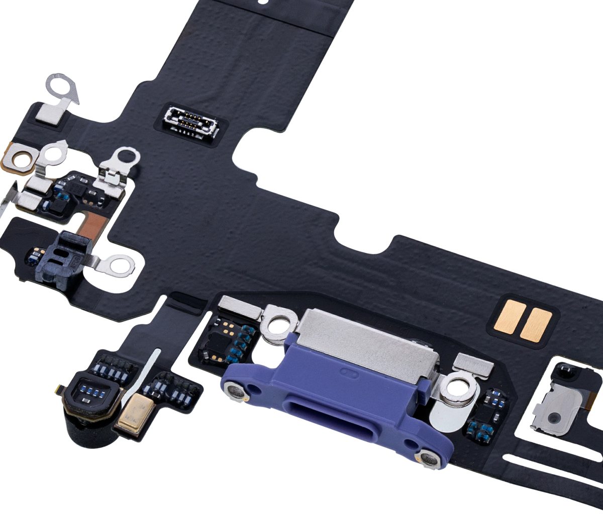 iphone 12 Pro İle Uyumlu Şarj Yeri  Girişli ve Mikrofonlu Şarj Filmi Premium Mor - Görsel 5