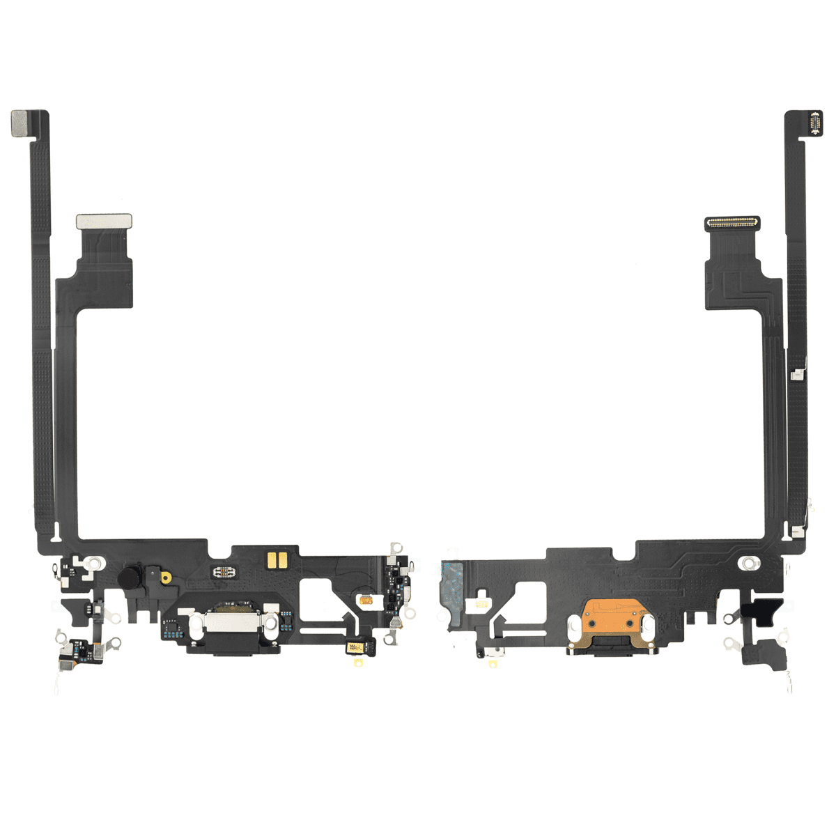 iphone 12 Pro Max İle Uyumlu Şarj Yeri  Girişli ve Mikrofonlu Şarj Filmi Grafit - Görsel 2