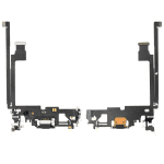 iphone 12 Pro Max İle Uyumlu Şarj Yeri  Girişli ve Mikrofonlu Şarj Filmi Grafit - Görsel 2