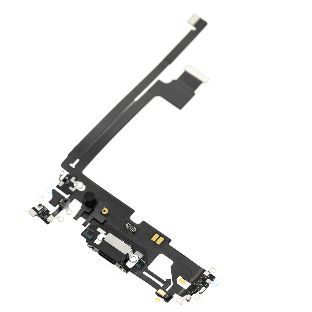 iphone 12 Pro Max İle Uyumlu Şarj Yeri  Girişli ve Mikrofonlu Şarj Filmi Grafit - Görsel 3