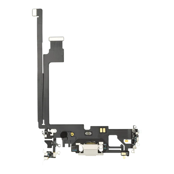 iphone 12 Pro Max İle Uyumlu Şarj Yeri  Girişli ve Mikrofonlu Şarj Filmi Gümüş