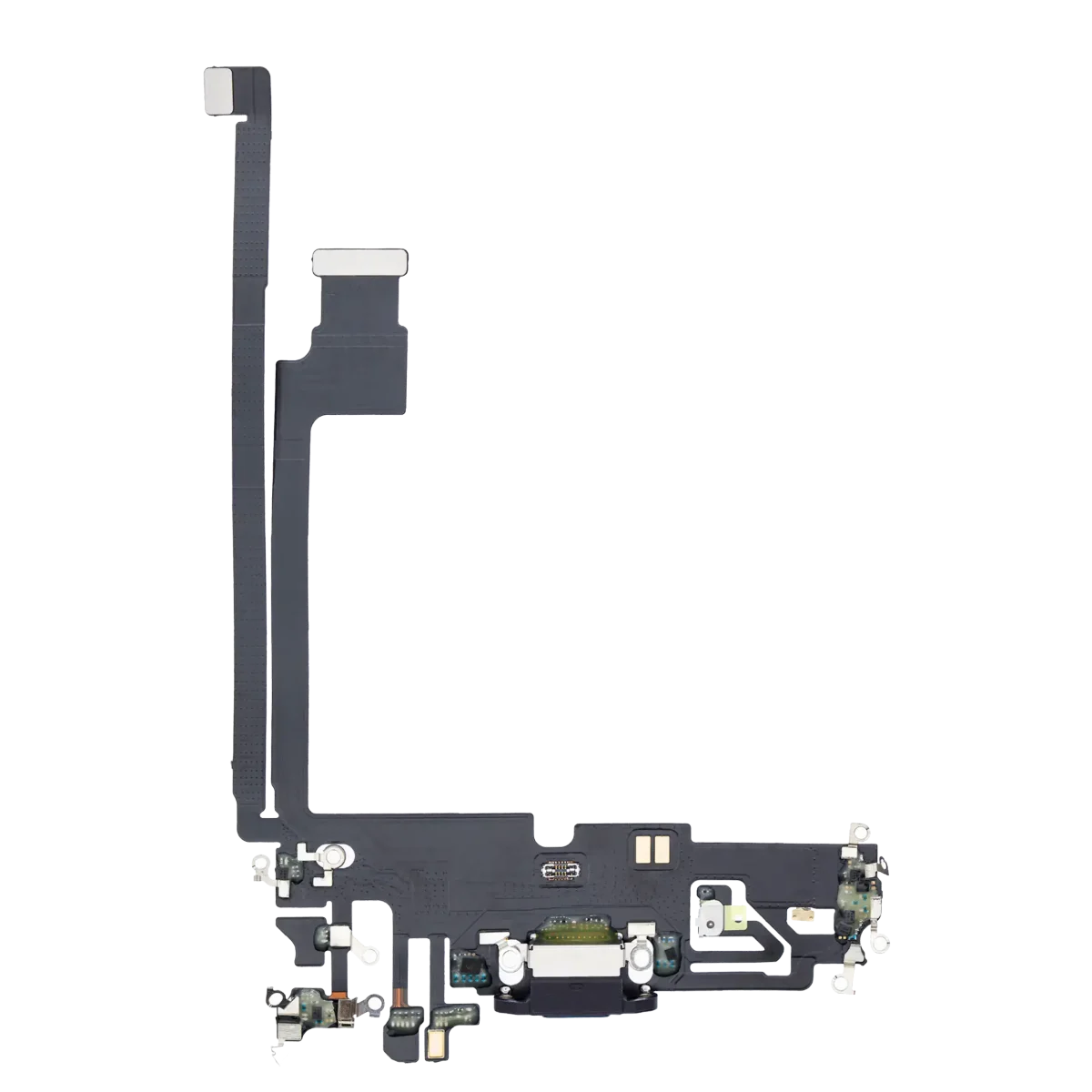 iphone 12 Pro Max İle Uyumlu Şarj Yeri  Girişli ve Mikrofonlu Şarj Filmi Premium Grafit - Görsel 4