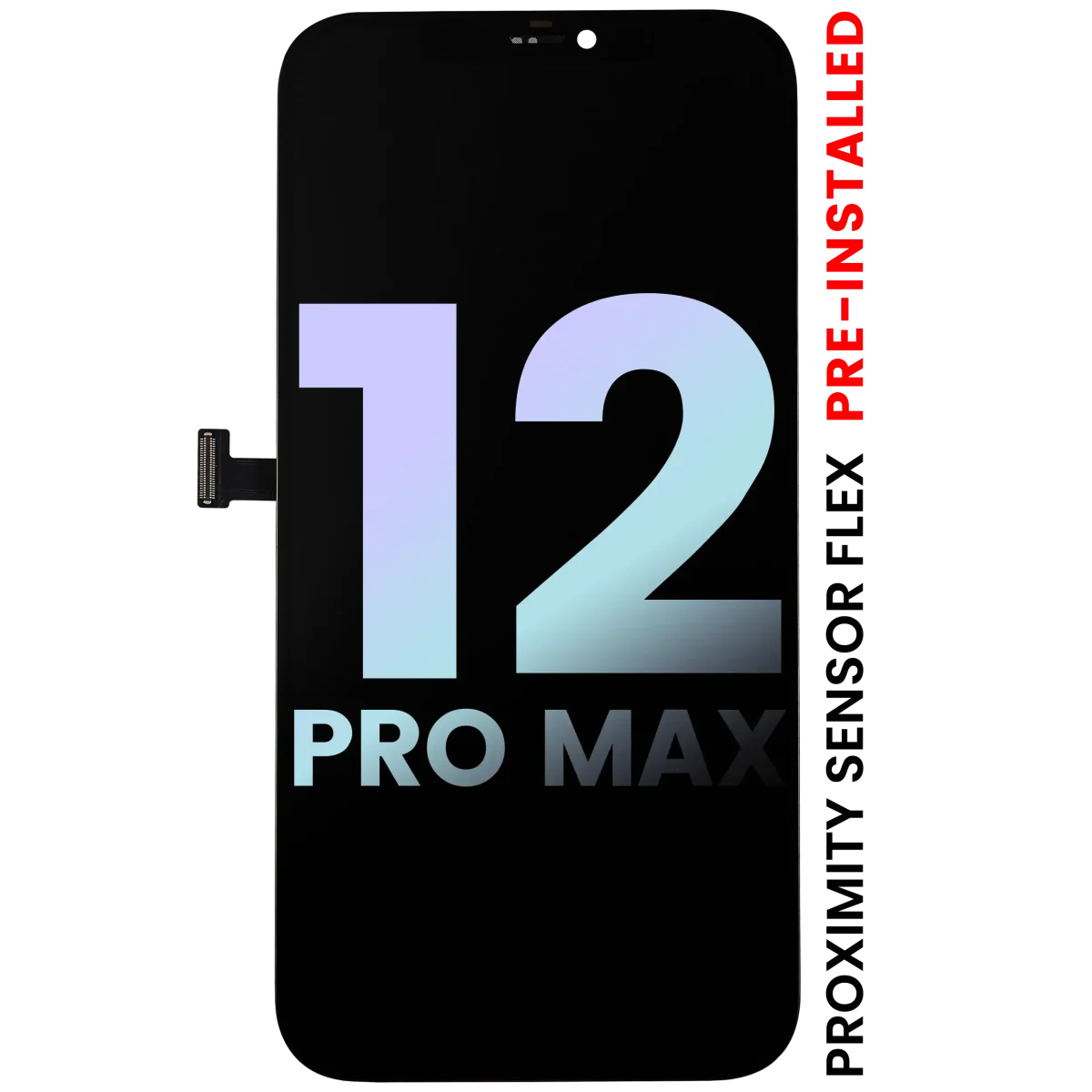 iphone 12 Pro Max Servis Paketi ile Uyumlu Yakınlık Sensörü Flex Önceden Takılı OLED Montajı - Görsel 1
