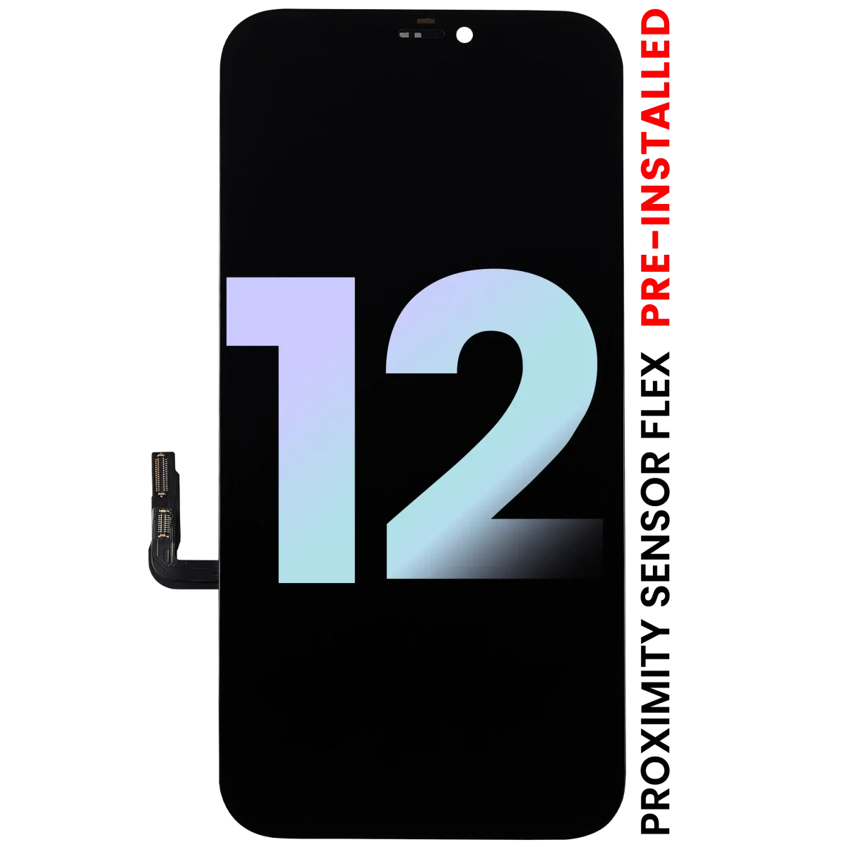 iphone 12 ile Uyumlu Yakınlık Sensörü Flex Önceden Takılı OLED Montajı Servis Paketi