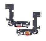 iphone 13 İle Uyumlu Şarj Yeri  Girişli ve Mikrofonlu Şarj Filmi Premium Kırmızı - Görsel 2