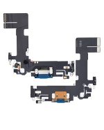 iphone 13 İle Uyumlu Şarj Yeri  Girişli ve Mikrofonlu Şarj Filmi Premium Mavi - Görsel 2