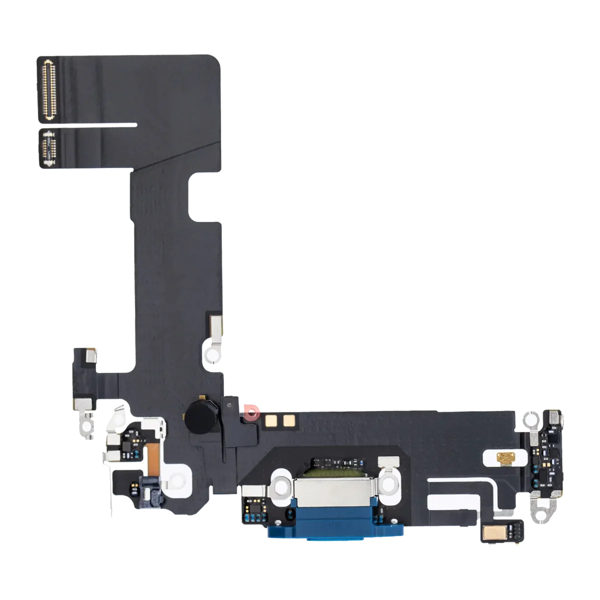 iphone 13 İle Uyumlu Şarj Yeri  Girişli ve Mikrofonlu Şarj Filmi Premium Mavi - Görsel 5