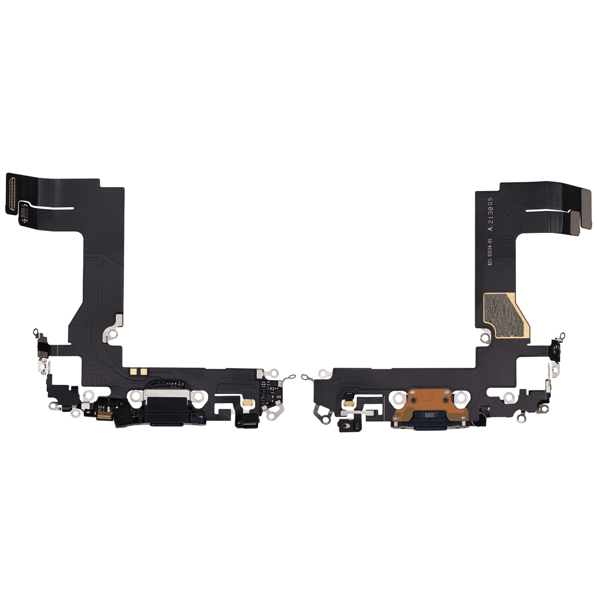 iphone 13 Mini  İle Uyumlu Şarj Yeri  Girişli ve Mikrofonlu Şarj Filmi Aftermarket Plus Geceyarısı - Görsel 2