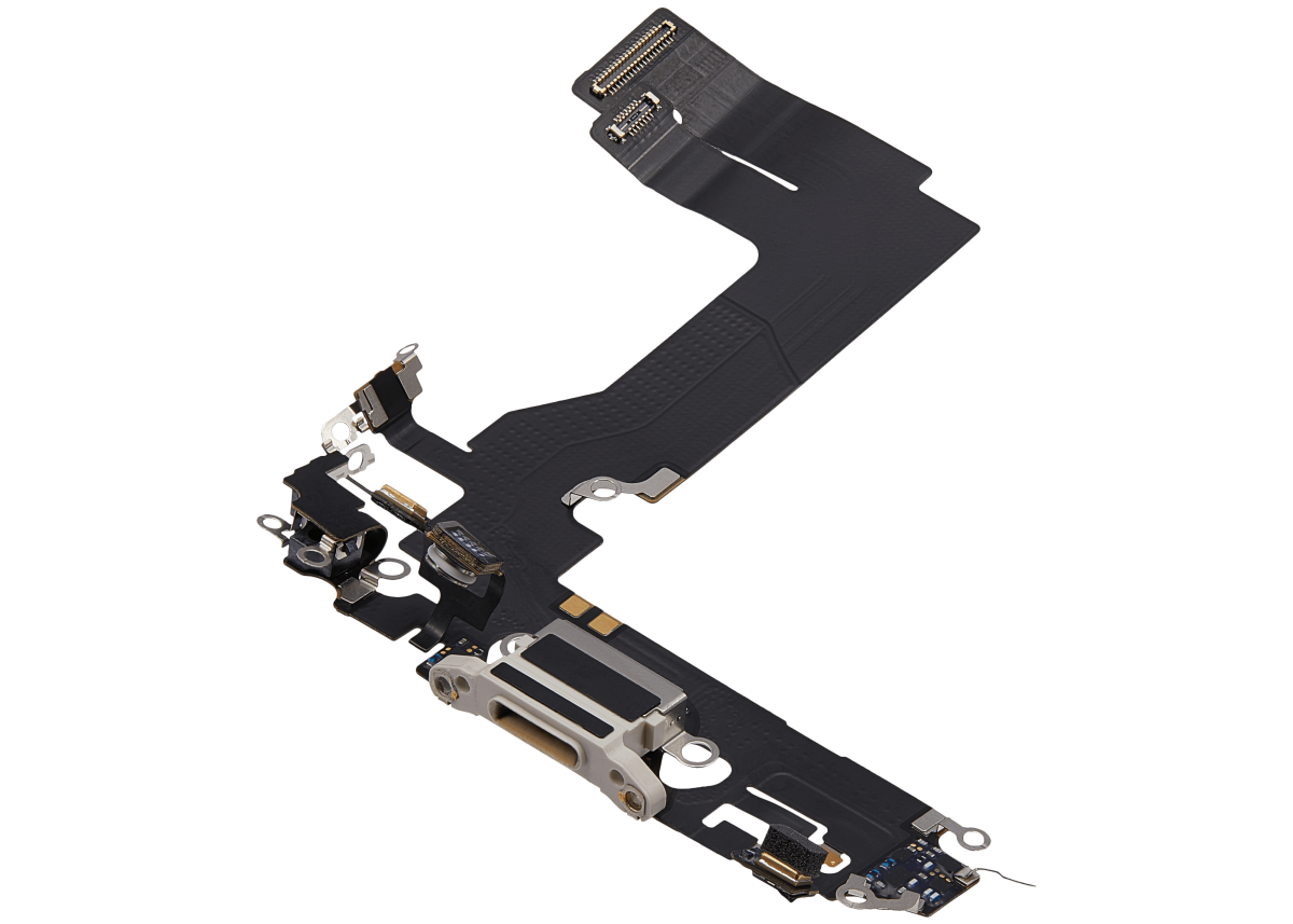 iphone 13 Mini  İle Uyumlu Şarj Yeri  Girişli ve Mikrofonlu Şarj Filmi Aftermarket Plus Starlight - Görsel 3