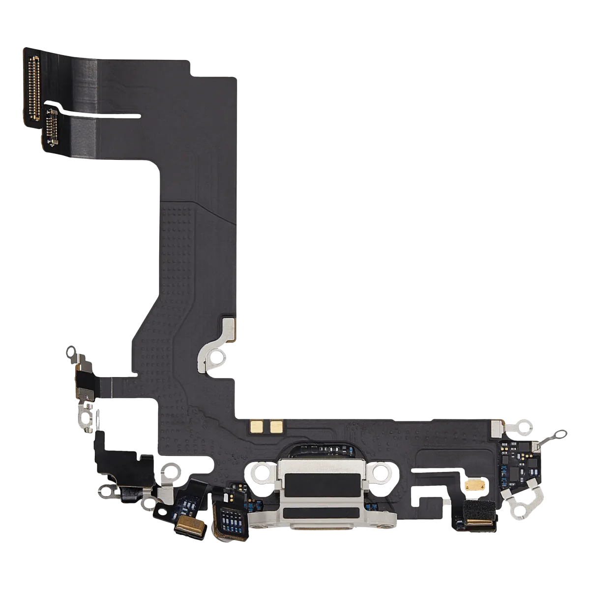 iphone 13 Mini  İle Uyumlu Şarj Yeri  Girişli ve Mikrofonlu Şarj Filmi Aftermarket Plus Starlight - Görsel 5
