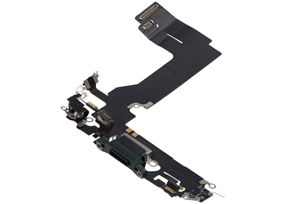 iphone 13 Mini  İle Uyumlu Şarj Yeri  Girişli ve Mikrofonlu Şarj Filmi Aftermarket Plus Yeşil - Görsel 3