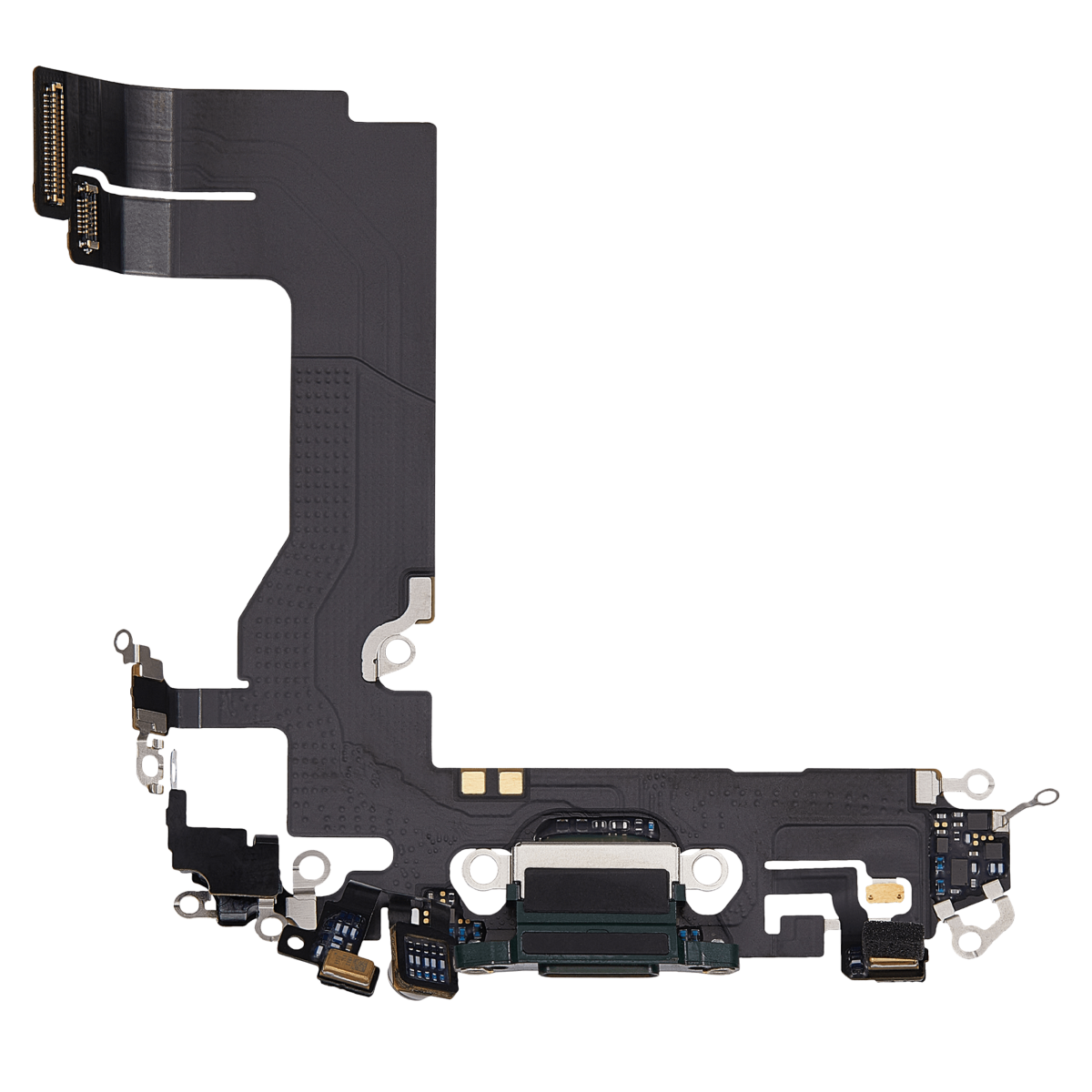 iphone 13 Mini  İle Uyumlu Şarj Yeri  Girişli ve Mikrofonlu Şarj Filmi Aftermarket Plus Yeşil - Görsel 5