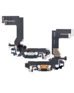 iphone 13 Mini İle Uyumlu Şarj Yeri  Girişli ve Mikrofonlu Şarj Filmi PremiUm Midnight - Görsel 2