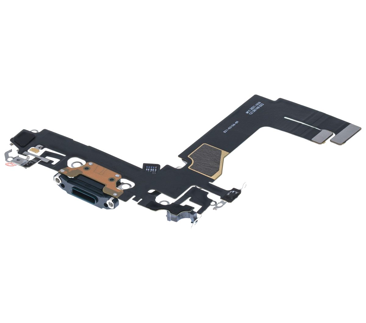 iphone 13 Mini İle Uyumlu Şarj Yeri  Girişli ve Mikrofonlu Şarj Filmi PremiUm Midnight - Görsel 3