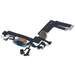 iphone 13 Mini İle Uyumlu Şarj Yeri  Girişli ve Mikrofonlu Şarj Filmi Premium Mavi - Görsel 3