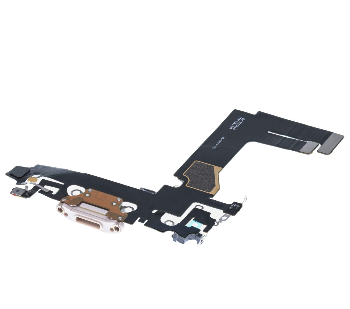 iphone 13 Mini İle Uyumlu Şarj Yeri  Girişli ve Mikrofonlu Şarj Filmi Premium Rose - Görsel 3