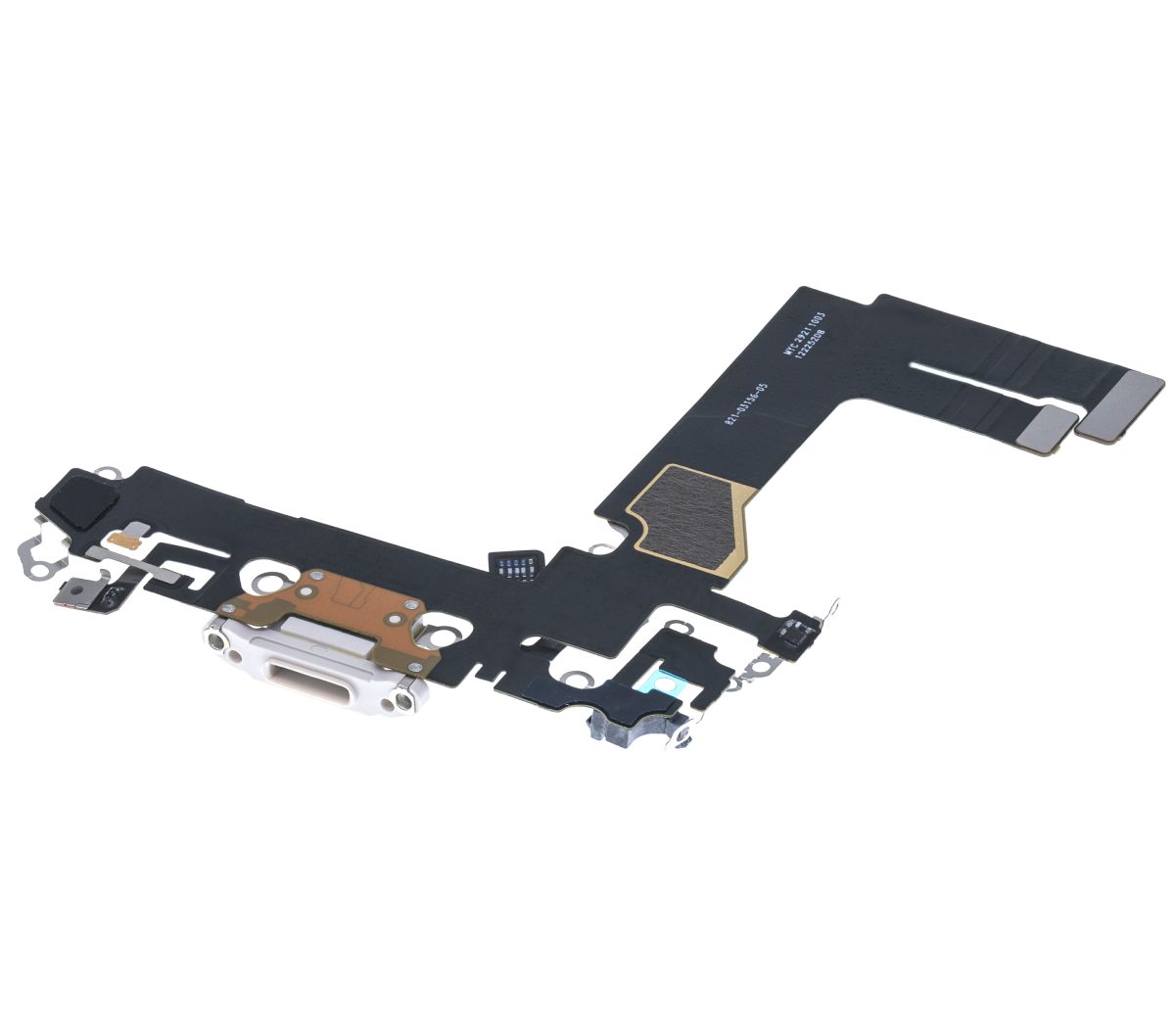 iphone 13 Mini İle Uyumlu Şarj Yeri  Girişli ve Mikrofonlu Şarj Filmi Premium Starlight - Görsel 3