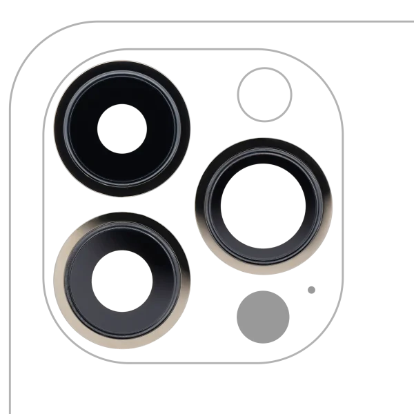 iphone 13 Pro / 13 Pro Max Gold Gerçek Safir / Premium Braket ve Çerçeveli Arka Kamera Servis Paket Orjinal Ürün Lensi