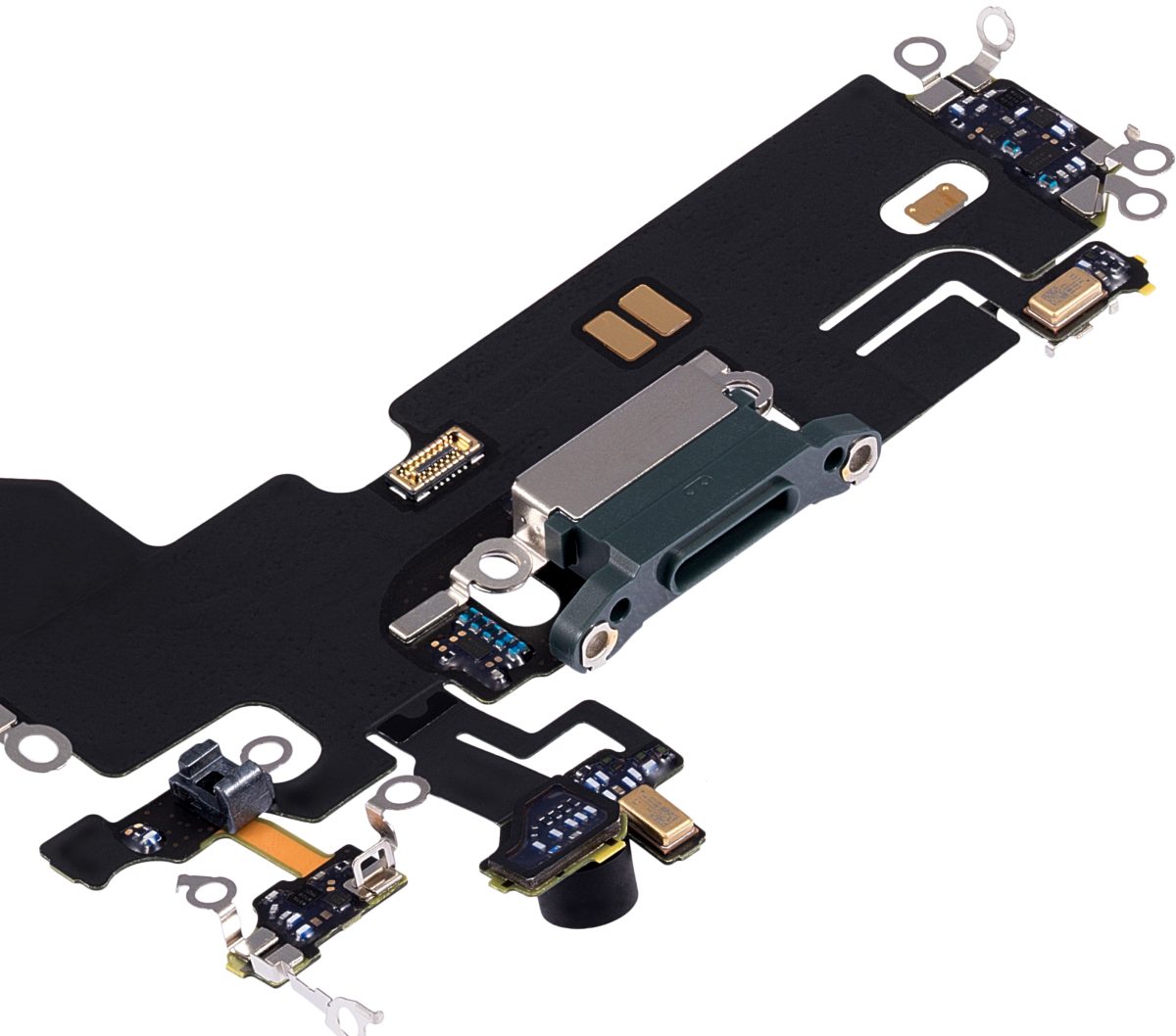 iphone 13 Pro İle Uyumlu Şarj Yeri  Girişli ve Mikrofonlu Şarj Filmi Premium Alpine Green - Görsel 5