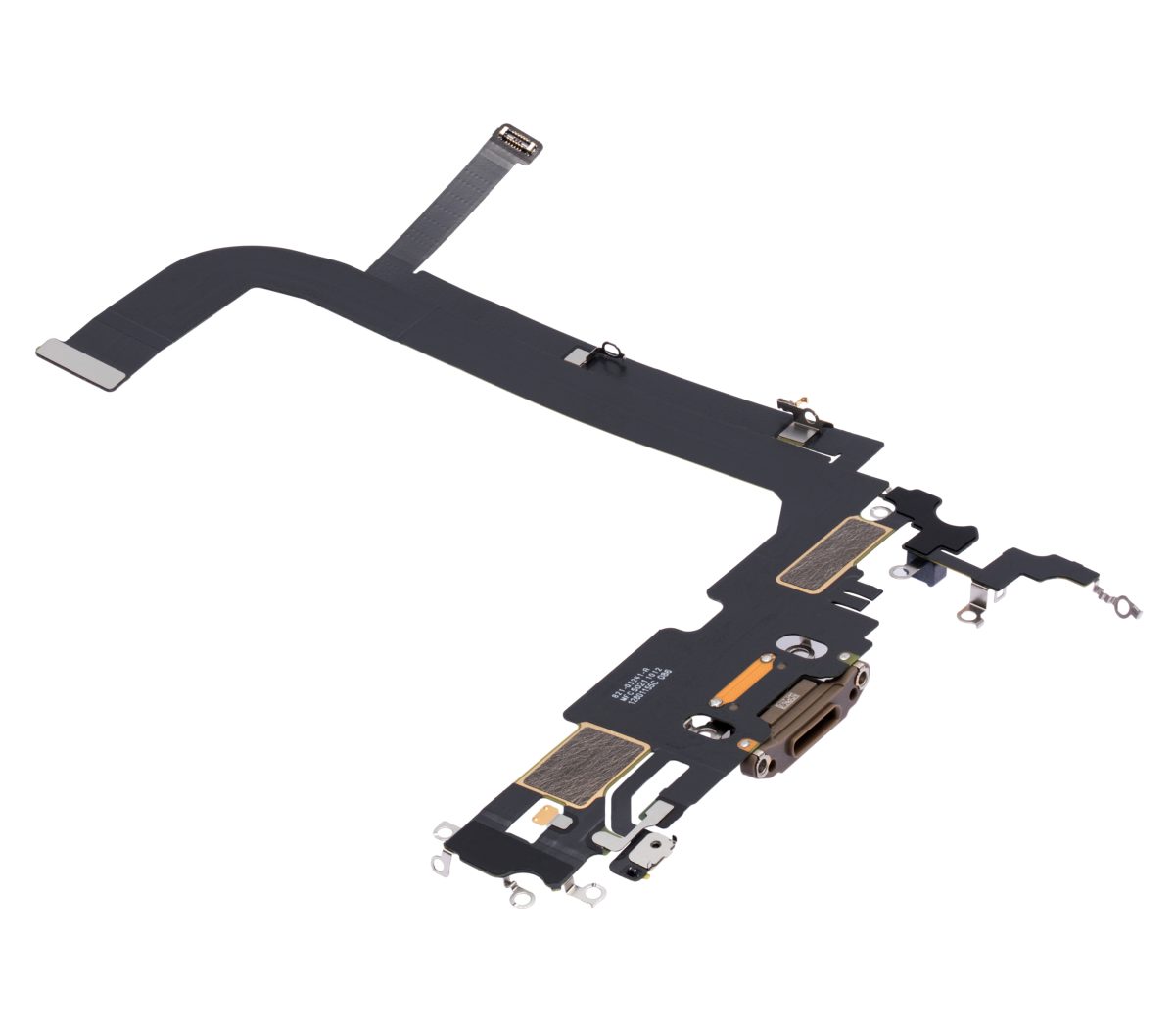iphone 13 Pro İle Uyumlu Şarj Yeri  Girişli ve Mikrofonlu Şarj Filmi Premium Gold - Görsel 3
