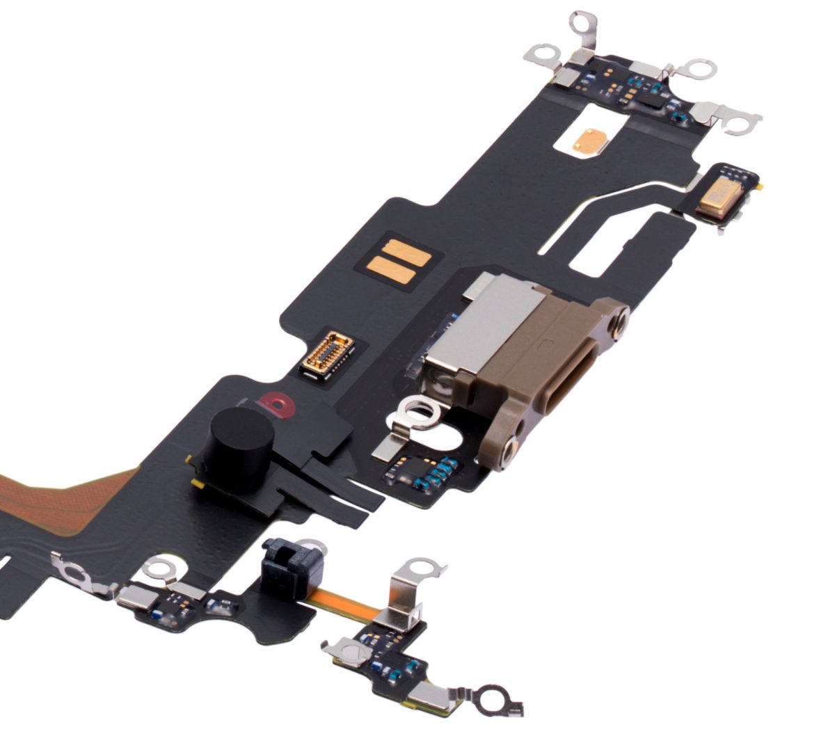 iphone 13 Pro İle Uyumlu Şarj Yeri  Girişli ve Mikrofonlu Şarj Filmi Premium Gold - Görsel 5