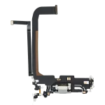 iphone 13 Pro İle Uyumlu Şarj Yeri  Girişli ve Mikrofonlu Şarj Filmi Premium Gümüş