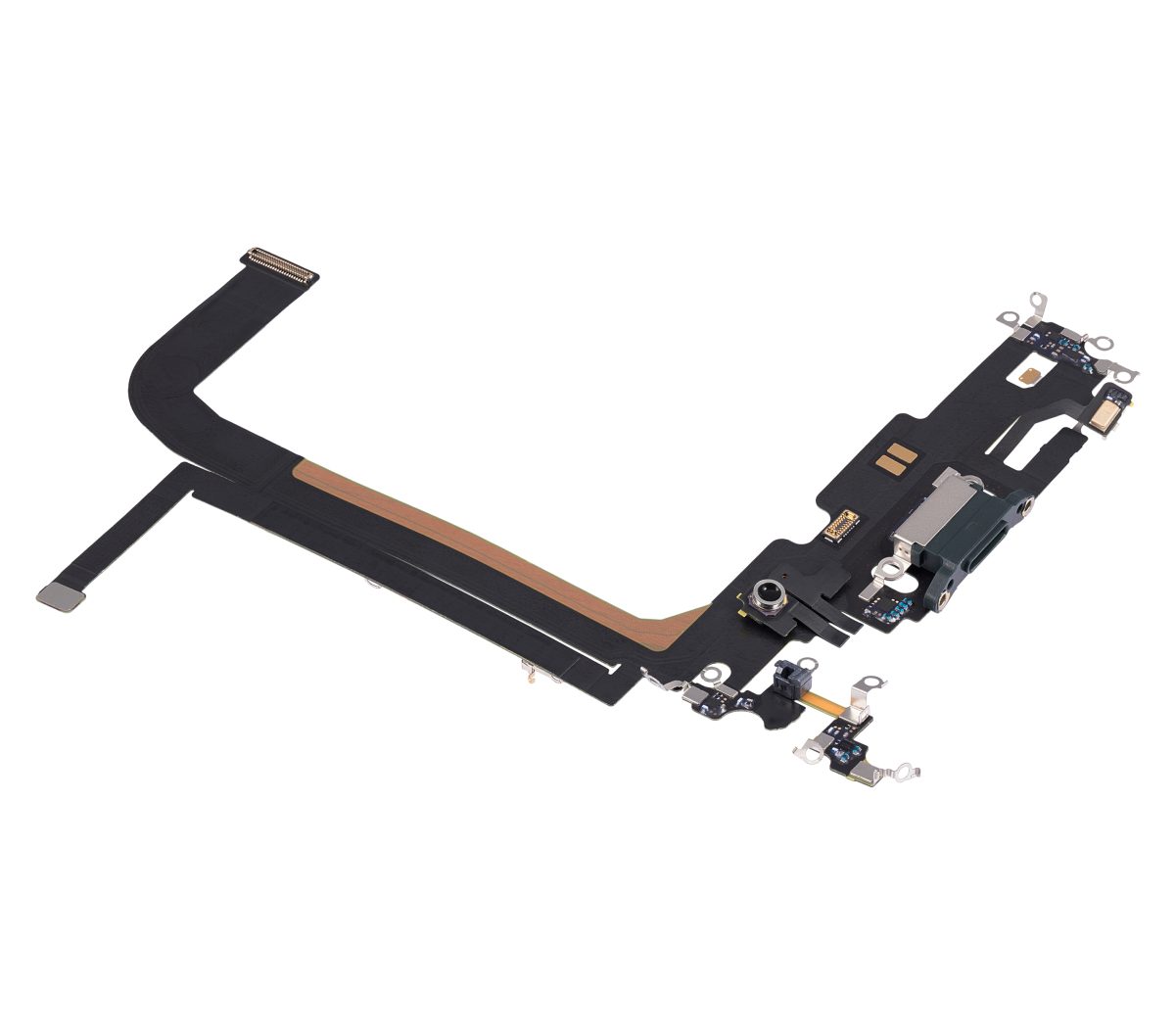 iphone 13 Pro Max İle Uyumlu Şarj Yeri  Girişli ve Mikrofonlu Şarj Filmi Alpine Green - Görsel 4