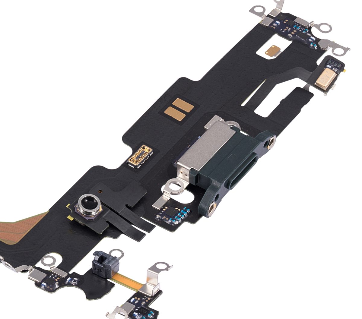 iphone 13 Pro Max İle Uyumlu Şarj Yeri  Girişli ve Mikrofonlu Şarj Filmi Alpine Green - Görsel 5