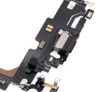 iphone 13 Pro Max İle Uyumlu Şarj Yeri  Girişli ve Mikrofonlu Şarj Filmi Grafit - Görsel 5