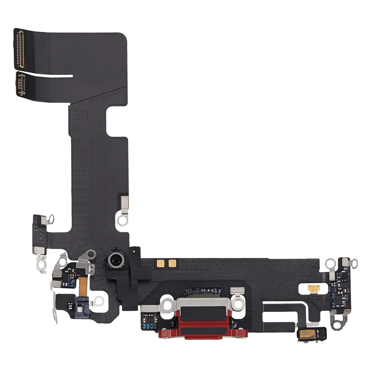 iphone 13 ile Uyumlu Şarj Yeri  Girişli ve Mikrofonlu Şarj Film Aftermarket Plus Kırmızı