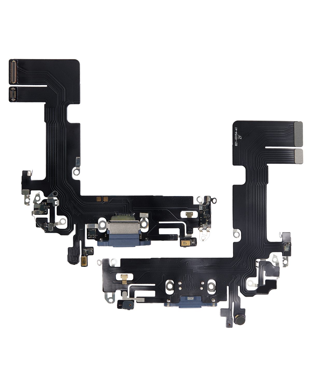 iphone 13 ile Uyumlu Şarj Yeri  Girişli ve Mikrofonlu Şarj Film Aftermarket Plus Mavi - Görsel 2