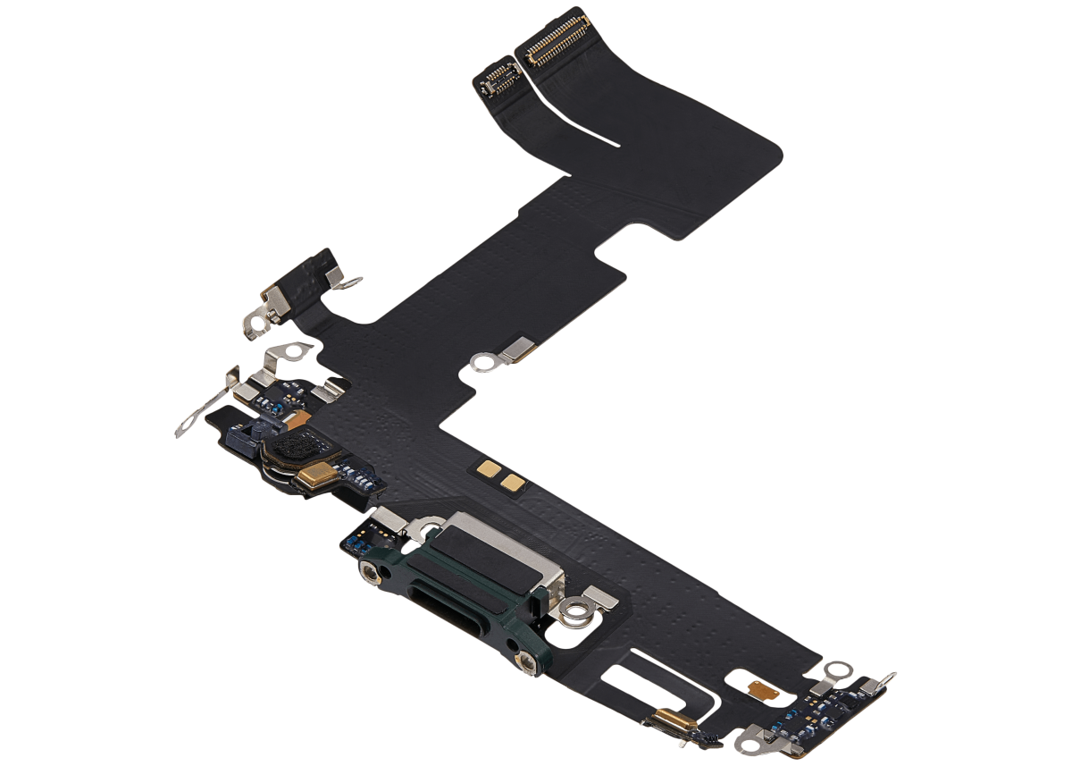 iphone 13 ile Uyumlu Şarj Yeri  Girişli ve Mikrofonlu Şarj Film Aftermarket Plus Yeşil - Görsel 3