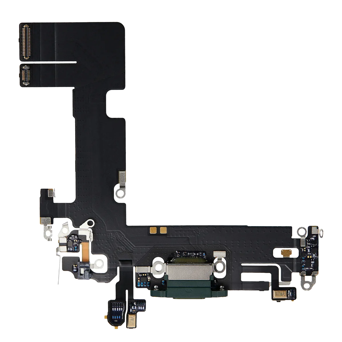 iphone 13İle Uyumlu Şarj Yeri  Girişli ve Mikrofonlu Şarj Filmi Premium Yeşil