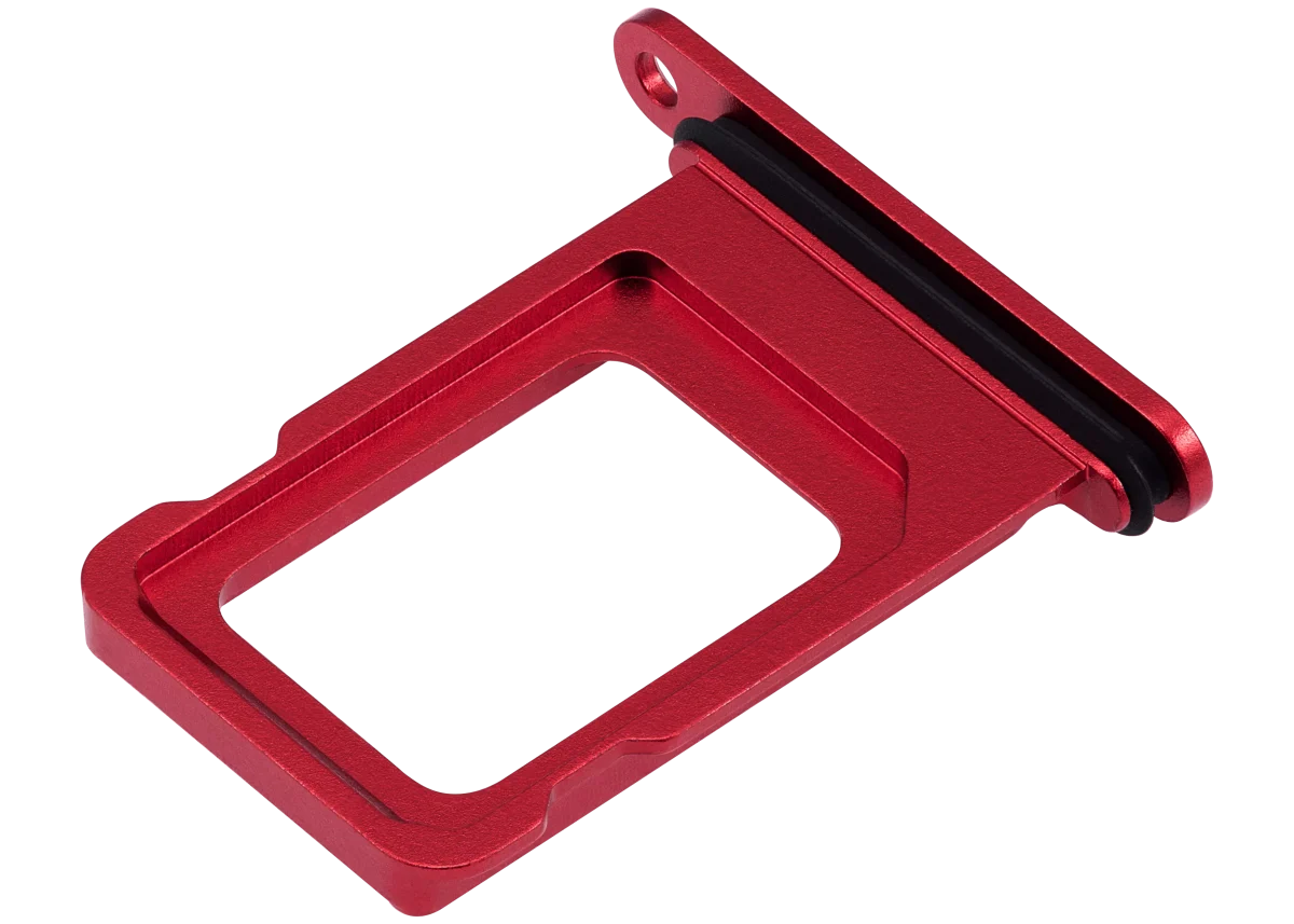 iphone 14 / 14 Plus ile Uyumlu Tek Sim Kart Tepsisi Kırmızı - Görsel 4