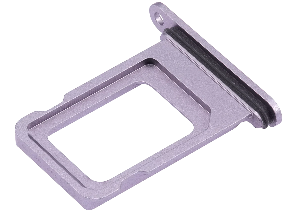 iphone 14 / 14 Plus ile Uyumlu Tek Sim Kart Tepsisi Mor - Görsel 4