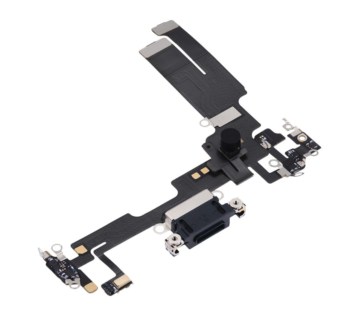 iphone 14 İle Uyumlu Şarj Yeri  Girişli ve Mikrofonlu Şarj Filmi Premium Mavi - Görsel 4