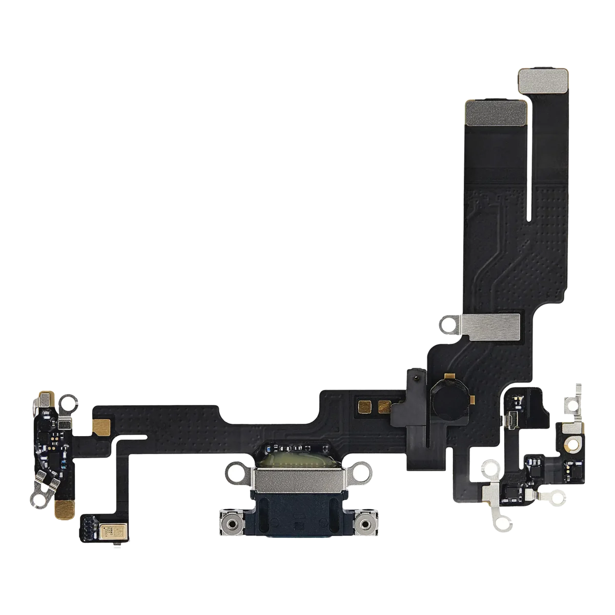 iphone 14 İle Uyumlu Şarj Yeri  Girişli ve Mikrofonlu Şarj Filmi Premium Mavi - Görsel 5