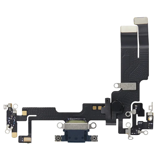 iphone 14 İle Uyumlu Şarj Yeri  Girişli ve Mikrofonlu Şarj Filmi Premium Midnight