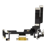 iphone 14 İle Uyumlu Şarj Yeri  Girişli ve Mikrofonlu Şarj Filmi Premium Sarı