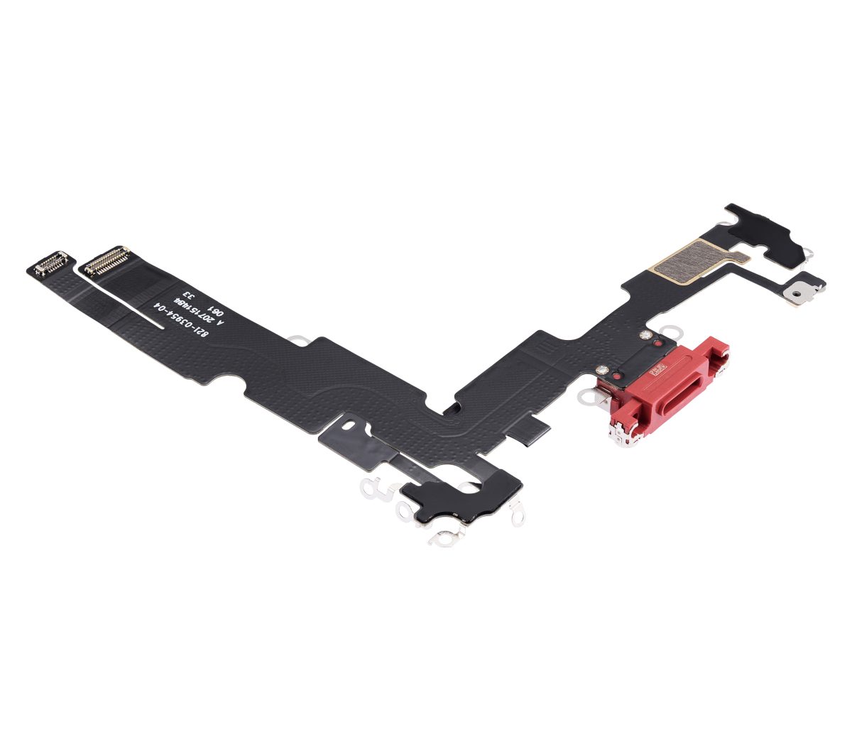 iphone 14 Plus İle Uyumlu Şarj Yeri  Girişli ve Mikrofonlu Şarj Filmi Premium  Kırmızı - Görsel 3