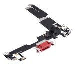 iphone 14 Plus İle Uyumlu Şarj Yeri  Girişli ve Mikrofonlu Şarj Filmi Premium  Kırmızı - Görsel 4