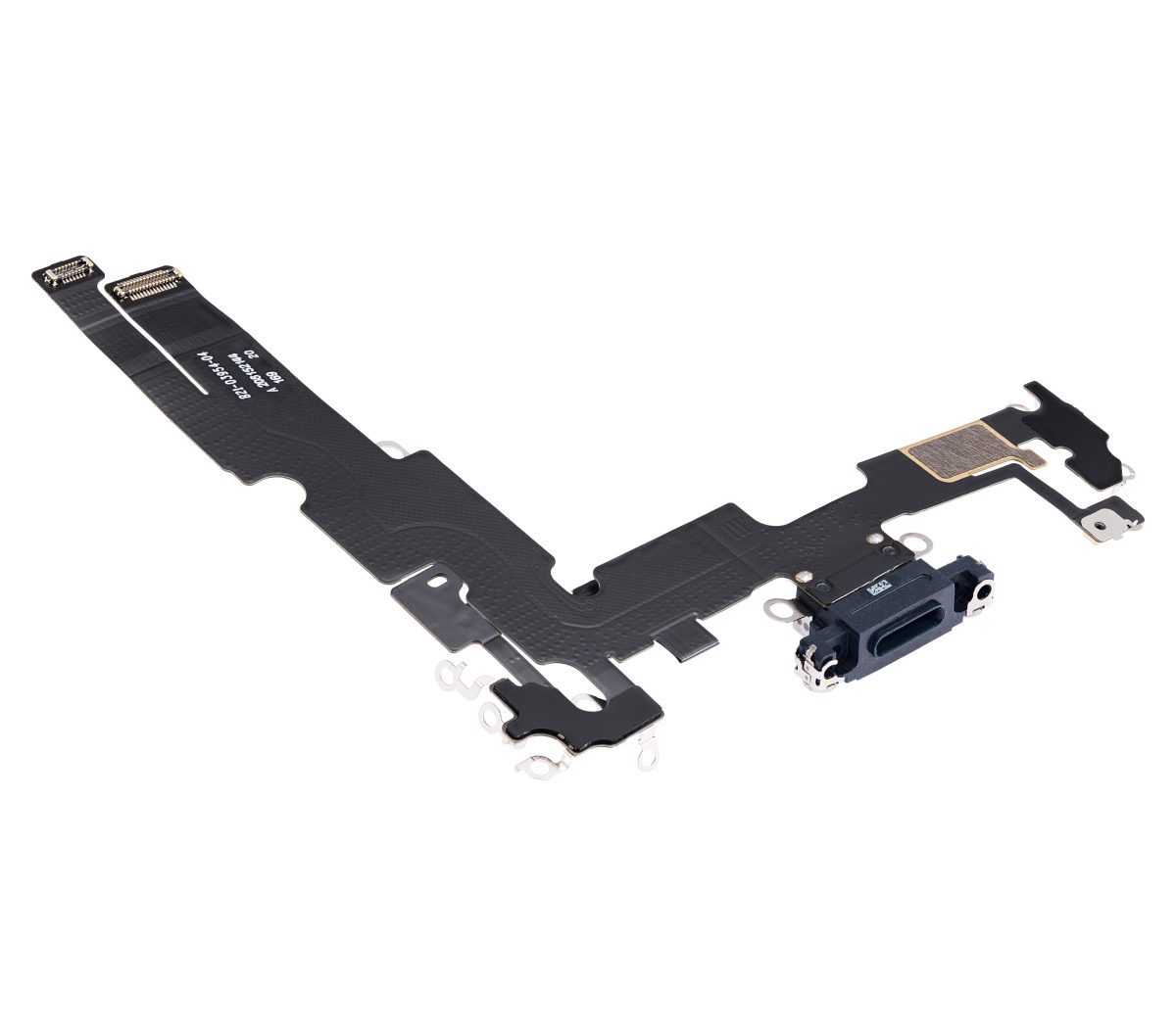 iphone 14 Plus İle Uyumlu Şarj Yeri  Girişli ve Mikrofonlu Şarj Filmi Premium Midnigh - Görsel 4