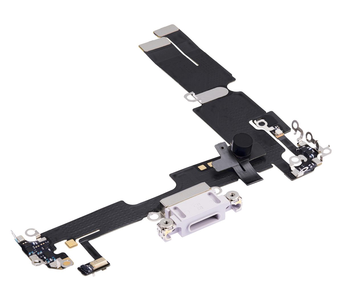 iphone 14 Plus İle Uyumlu Şarj Yeri  Girişli ve Mikrofonlu Şarj Filmi Premium Mor - Görsel 4
