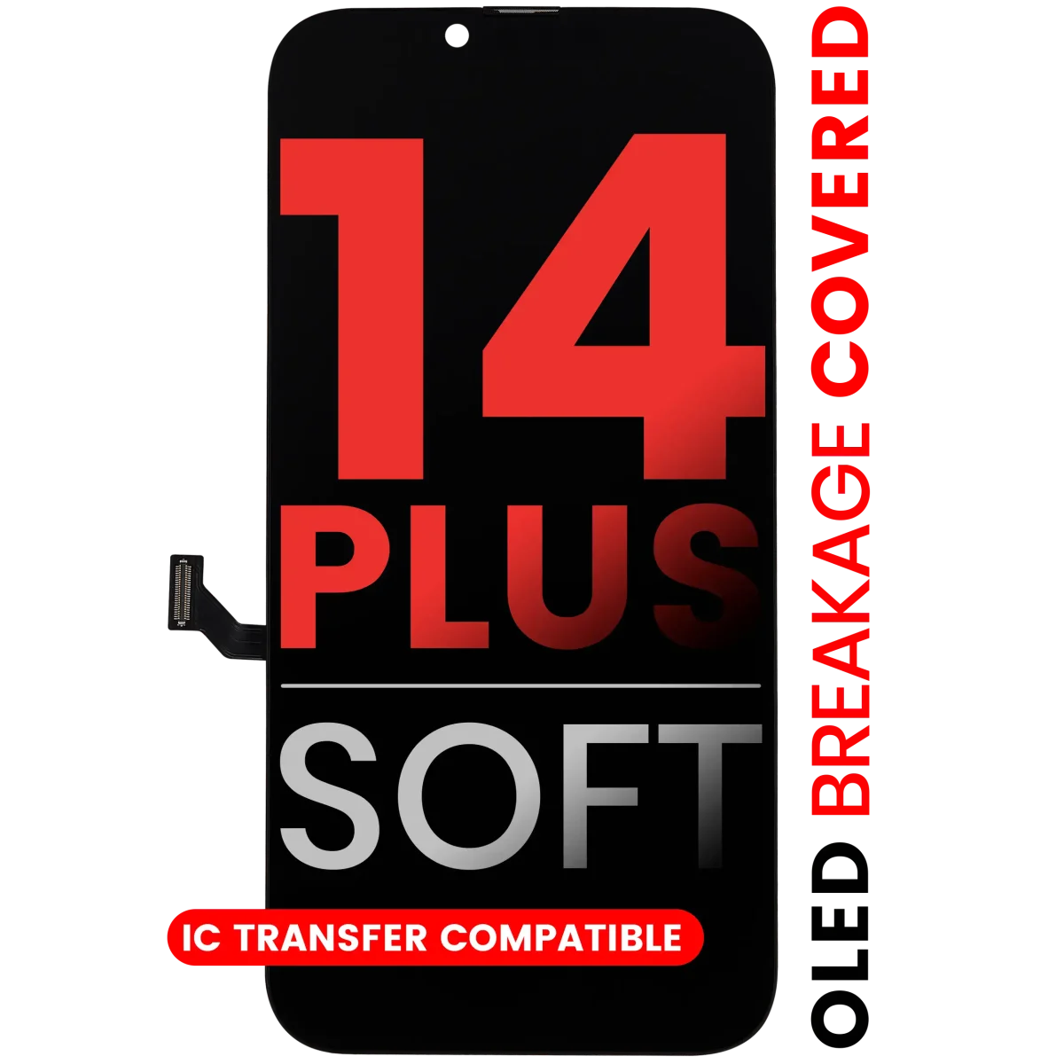 iphone 14 Plus ile Uyumlu Ekran Dokunmatik %100 Oled (Soft)